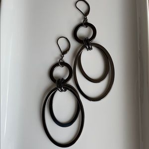Gunmetal earrings NWT